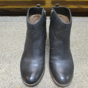 Lands' End Black Leather Boots